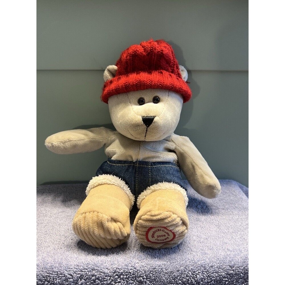 Starbucks 52nd Edition Winter Holiday Bearista Bear 2006 Plush Stuffed Animal